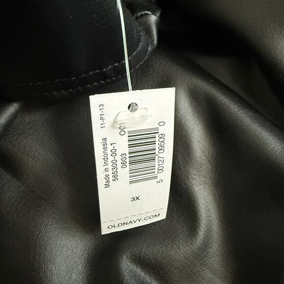 Old Navy black High-Waisted Faux-Leather Fashion Layering Leggings - Picture 13 of 13